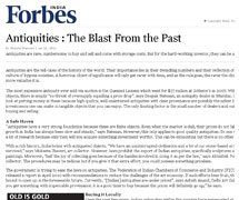 Forbes India - Antiquities the blast from the past